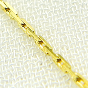 14k Solid Yellow Gold Solid Cable Necklace